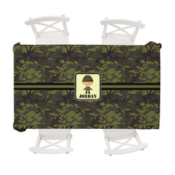 Green Camo Tablecloth - 58"x102" (Personalized)