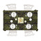 Green Camo Tablecloths (58"x102") - TOP VIEW