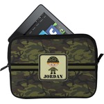 Green Camo Tablet Case / Sleeve - Small (Personalized)