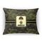 Green Camo Throw Pillow (Rectangular - 12x16)