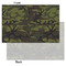 Green Camo Tissue Paper - Heavyweight - Small - Front & Back