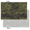 Green Camo Tissue Paper - Lightweight - Small - Front & Back