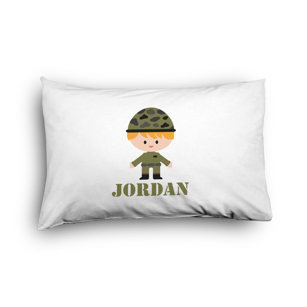 Custom Green Camo Pillow Case - Toddler - Graphic (Personalized)