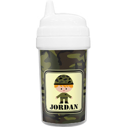 Green Camo Toddler Sippy Cup (Personalized)