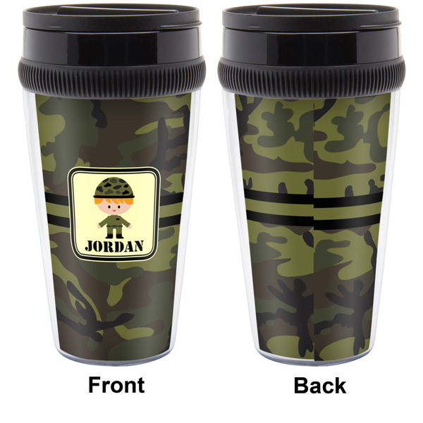Green Camo Travel Mug Approval (Personalized)