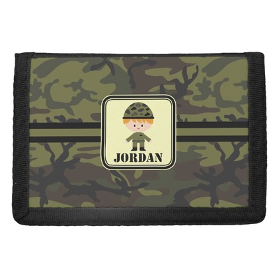 Green Camo Trifold Wallet (Personalized)