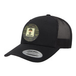 Green Camo Trucker Hat - Black (Personalized)