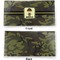 Green Camo Vinyl Check Book Cover - Front and Back