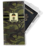 Green Camo Travel Document Holder