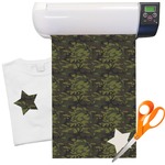 Green Camo Heat Transfer Vinyl Sheet (12"x18")