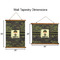 Green Camo Wall Hanging Tapestries - Parent/Sizing