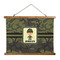 Green Camo Wall Hanging Tapestry - Wide (Personalized)