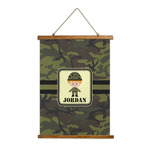 Green Camo Wall Hanging Tapestry (Personalized)