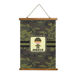 Green Camo Wall Hanging Tapestry (Personalized)