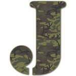 Green Camo Letter Decal - Custom Sizes (Personalized)
