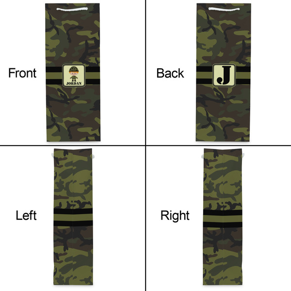 Green Camo Wine Gift Bag - Gloss - Approval