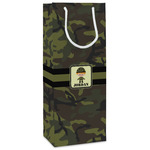 Green Camo Wine Gift Bags (Personalized)