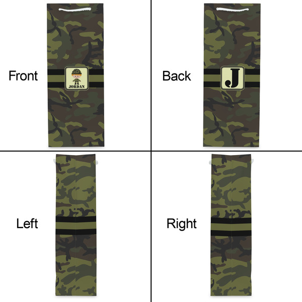 Green Camo Wine Gift Bag - Matte - Approval