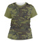 Green Camo Women's Crew T-Shirt - Medium