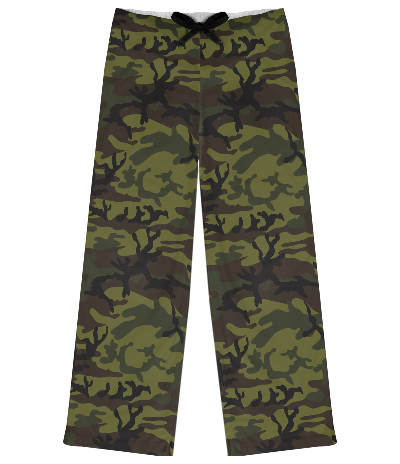 Custom Green Camo Womens Pajama Pants | YouCustomizeIt