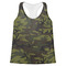 Green Camo Womens Racerback Tank Top - Large