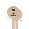 Green Camo Wooden 6" Stir Stick - Round - Single Sided - Front & Back