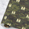 Green Camo Wrapping Paper Roll - Matte - Large - Main