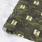 Green Camo Wrapping Paper Roll - Matte - Medium - Main