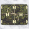 Green Camo Wrapping Paper Roll - Matte - Wrapped Box