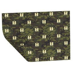 Green Camo Wrapping Paper Sheets - Double-Sided - 20" x 28" (Personalized)