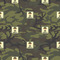 Green Camo Wrapping Paper Square