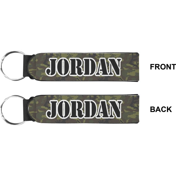 Green Camo Wristlet (Front + Back)