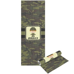 Green Camo Yoga Mat - Printable Front and Back (Personalized)