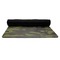 Green Camo Yoga Mat Rolled up Black Rubber Backing