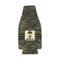Green Camo Zipper Bottle Cooler (Personalized)