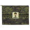 Green Camo Zipper Pouch Large (Front)
