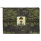 Green Camo Zipper Pouch - Large - 12.5"x8.5" (Personalized)