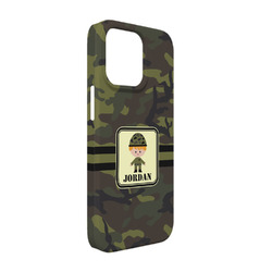 Green Camo iPhone Case - Plastic - iPhone 13 (Personalized)