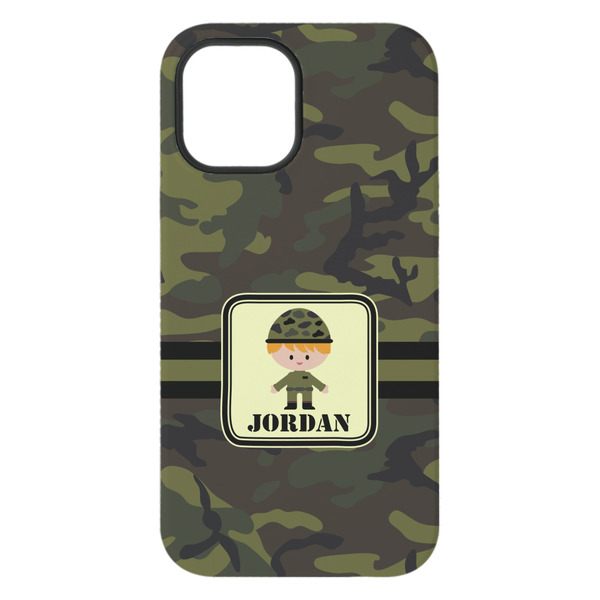 Green Camo iPhone 15 Pro Max Tough Case - Back