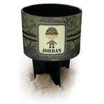 Green Camo Black Beach Spiker Drink Holder (Personalized)
