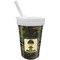 Personalized Green Camo Sippy Cup with Straw