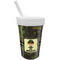 Green Camo Sippy Cup with Straw (Personalized)
