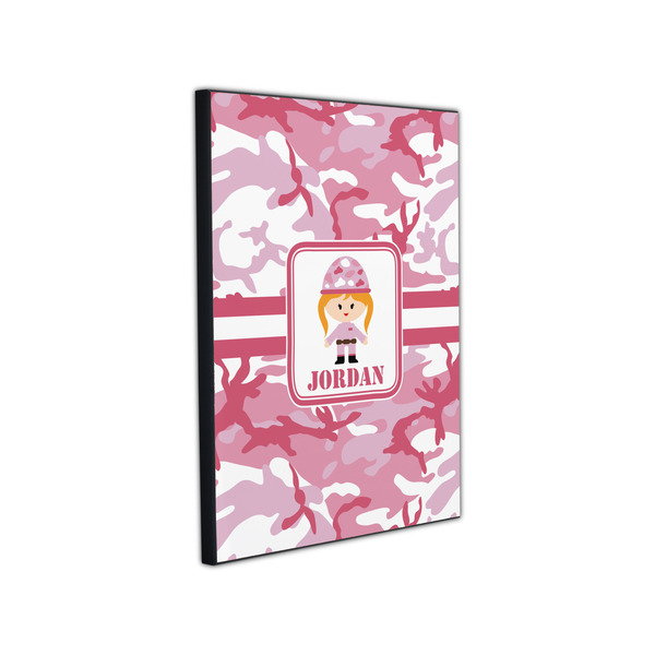 Pink Camo 11x14 Wood Print - Angle View