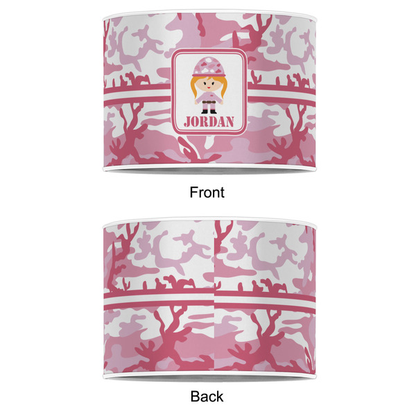 Pink Camo 12" Drum Lampshade - APPROVAL (Poly Film)