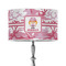 Pink Camo 12" Drum Lampshade - ON STAND (Poly Film)