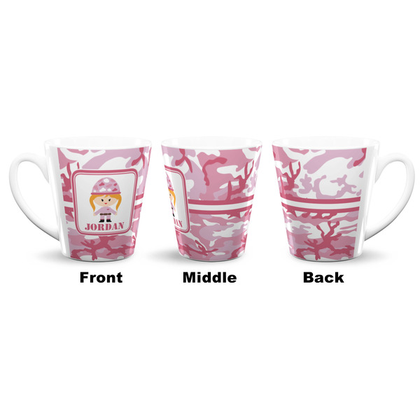 Pink Camo 12 Oz Latte Mug - Approval