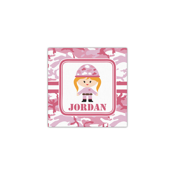 Pink Camo 12x12 - Canvas Print - Front View