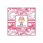 Pink Camo Wood Print - 12x12 (Personalized)