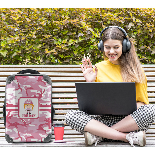 Pink Camo 15" Backpack - LIFESTYLE