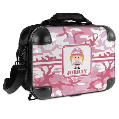 Pink Camo Hard Shell Briefcase (Personalized)